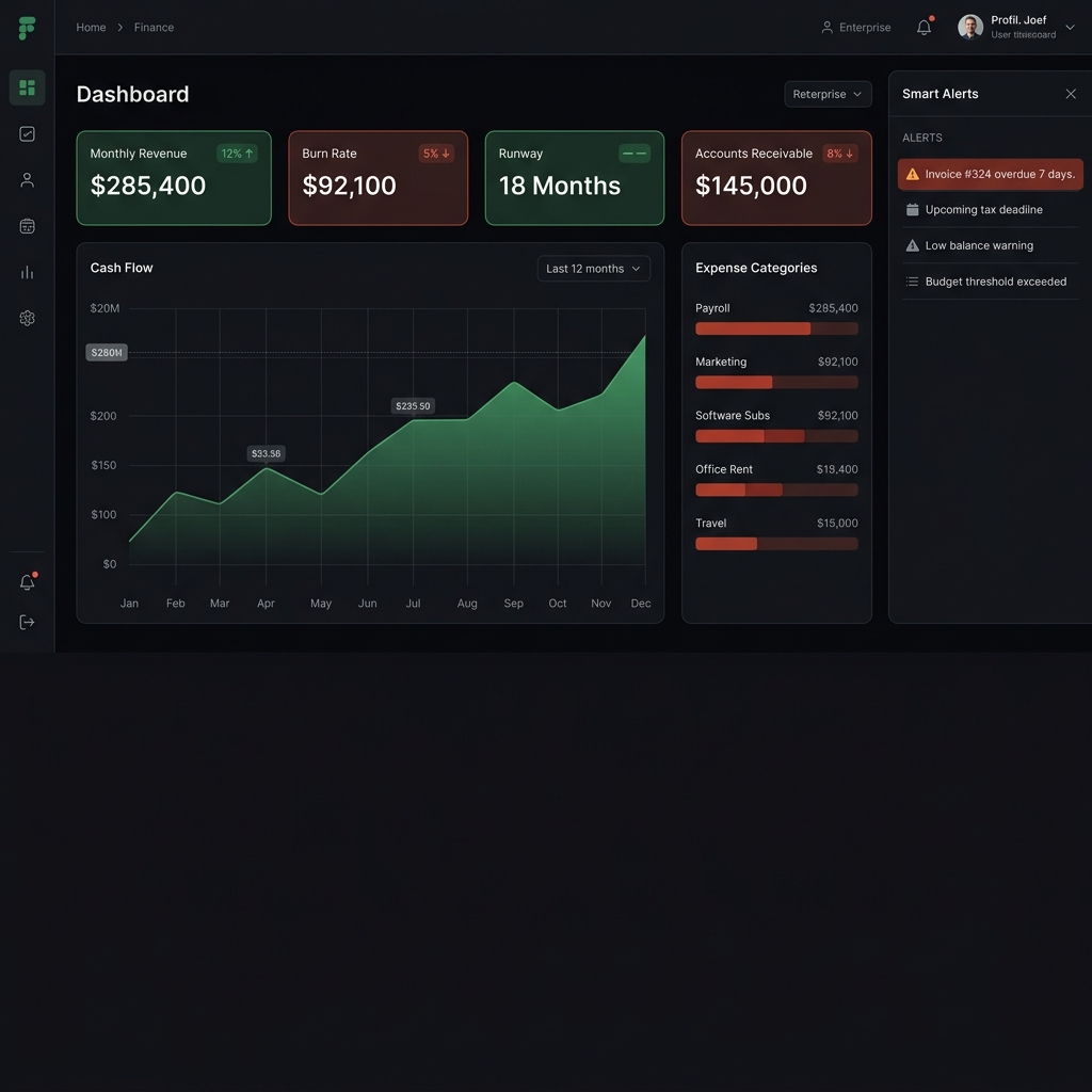 FinOptic Finance Dashboard